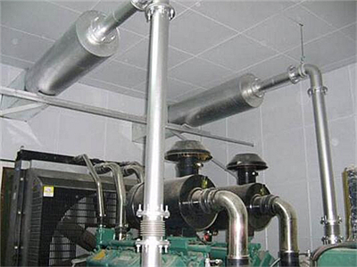 柴油发电机排烟系统消音器和热交换器噪音噪声治理